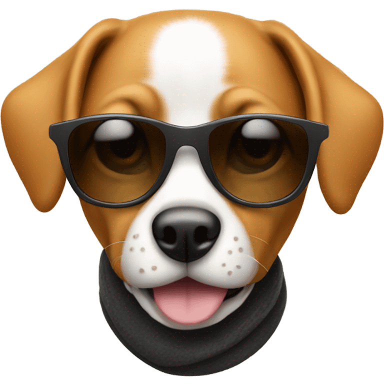 Dog with sunglasses  emoji