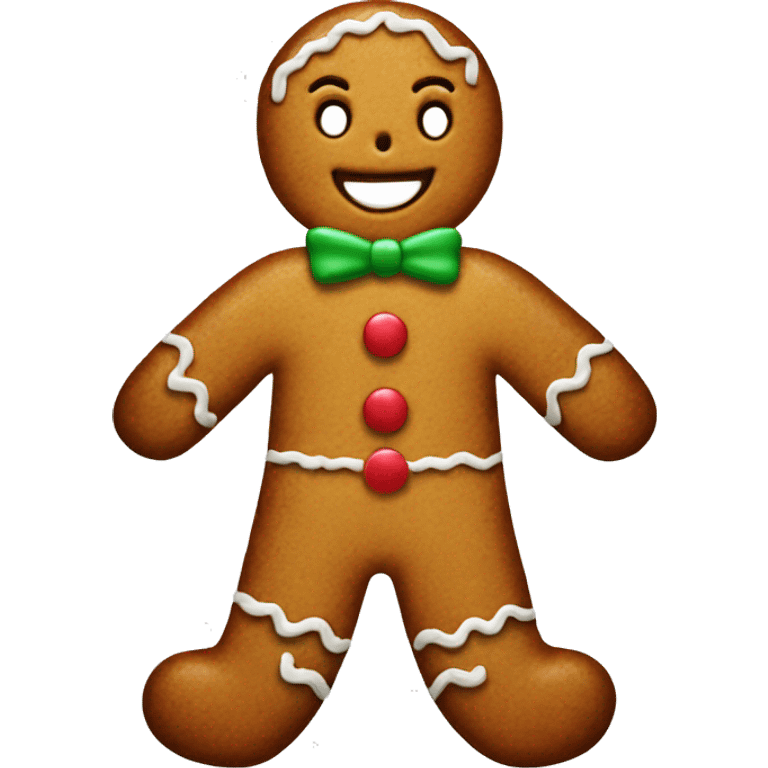 Gingerbread man emoji