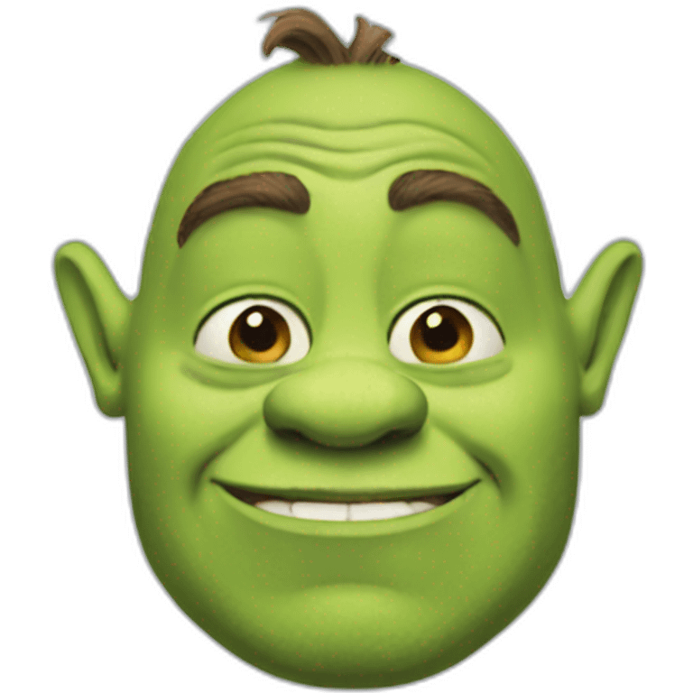 Shrek but blue emoji