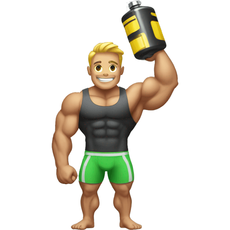 battery bodybuilder emoji