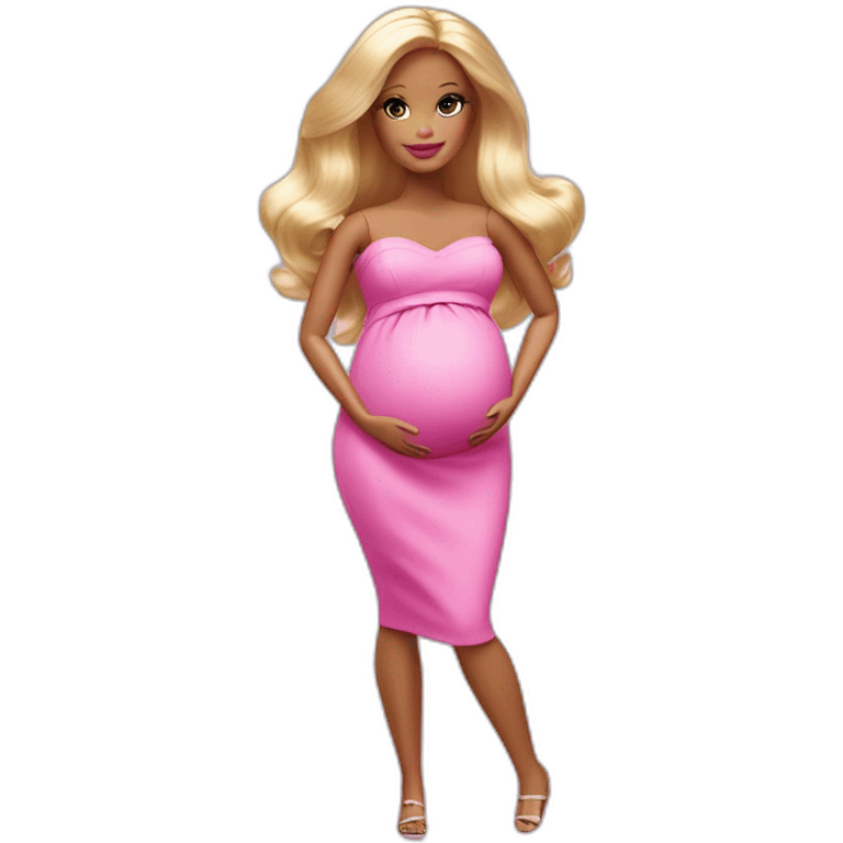 pregnant barbie doll emoji