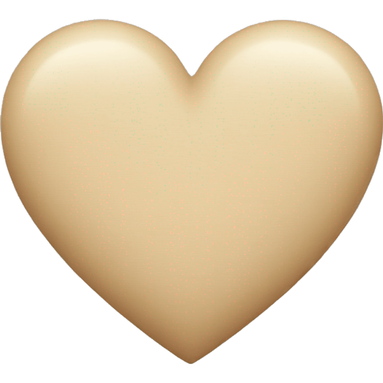 Beige heart  emoji