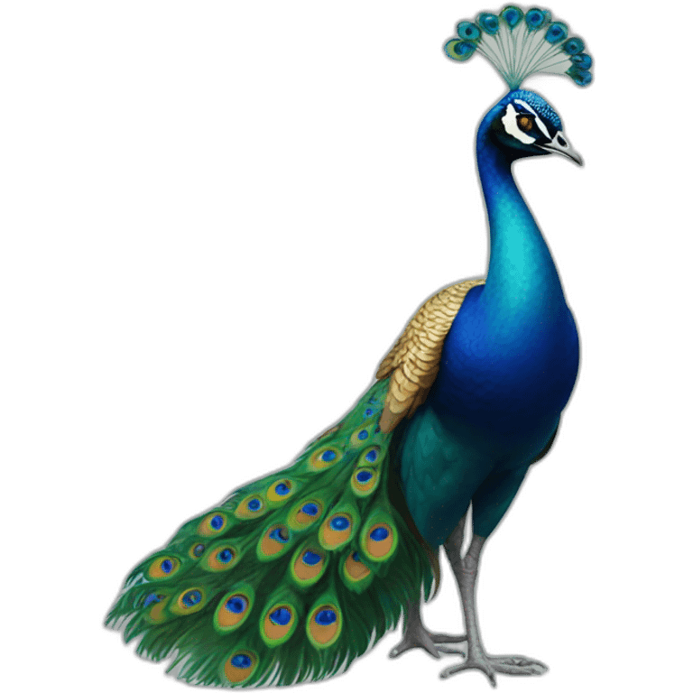 Peacock dance emoji