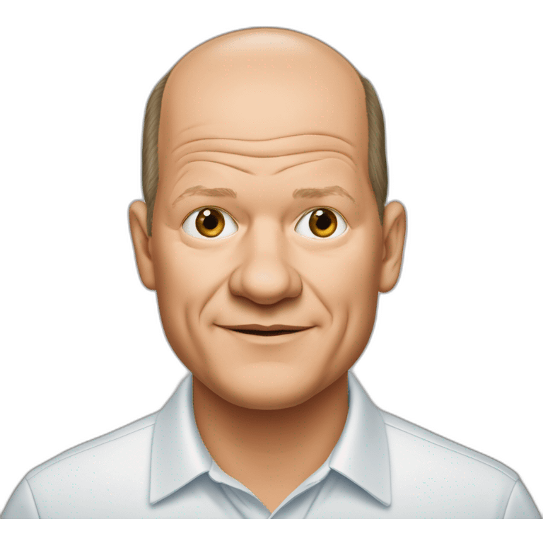 Olaf scholz als teletabi verkleidet emoji