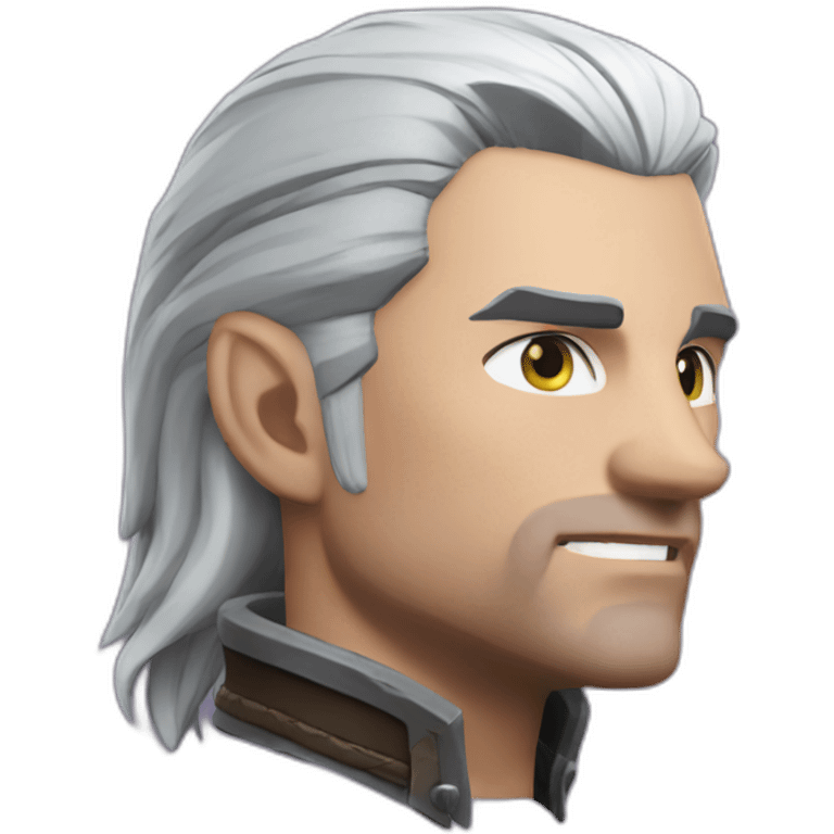 The witcher in unicorn emoji