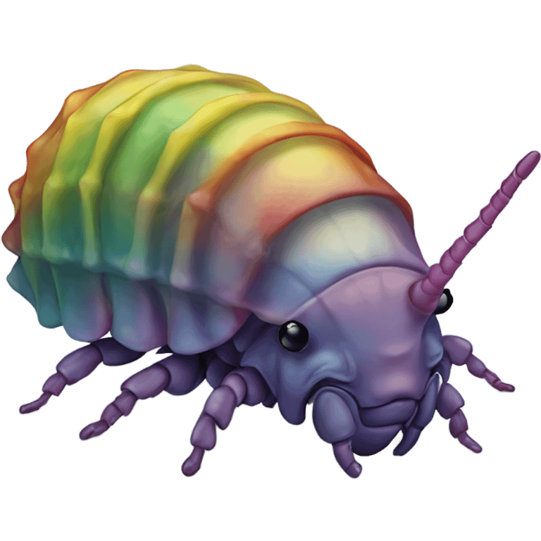 Rainbow isopod emoji