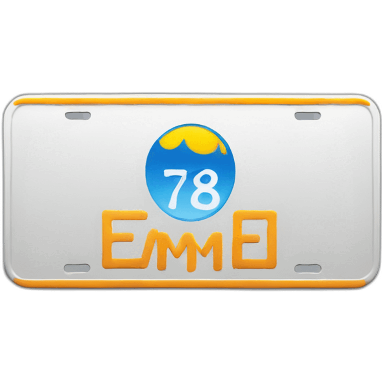 license plate emoji