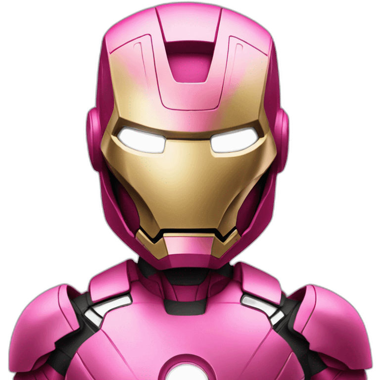 Ironman in pink emoji