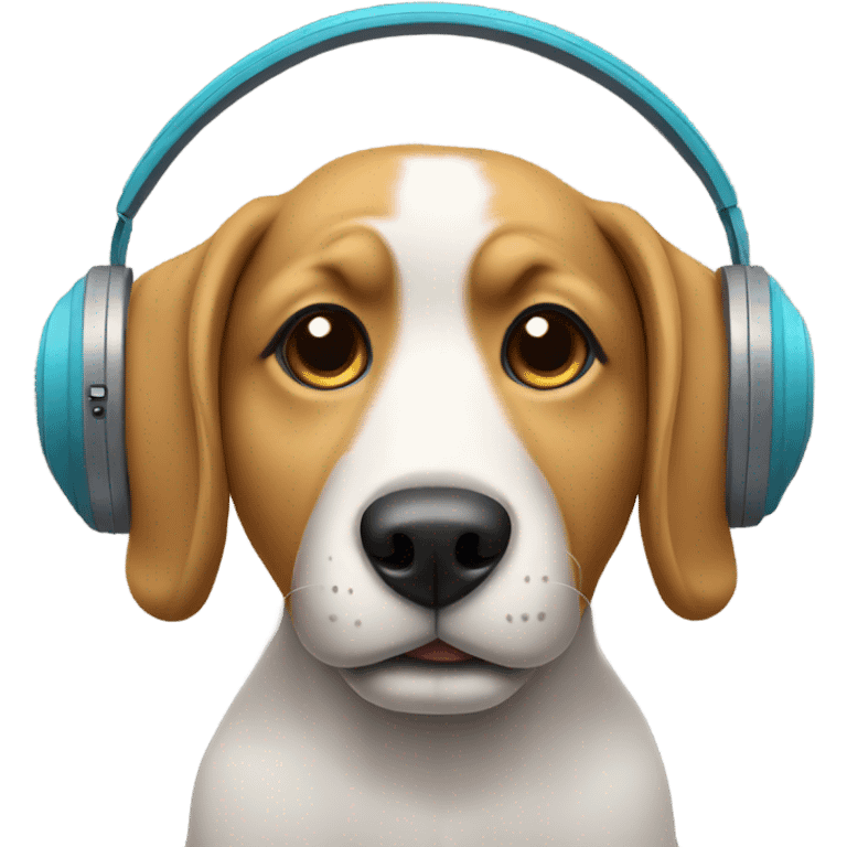 dog with headphones emoji