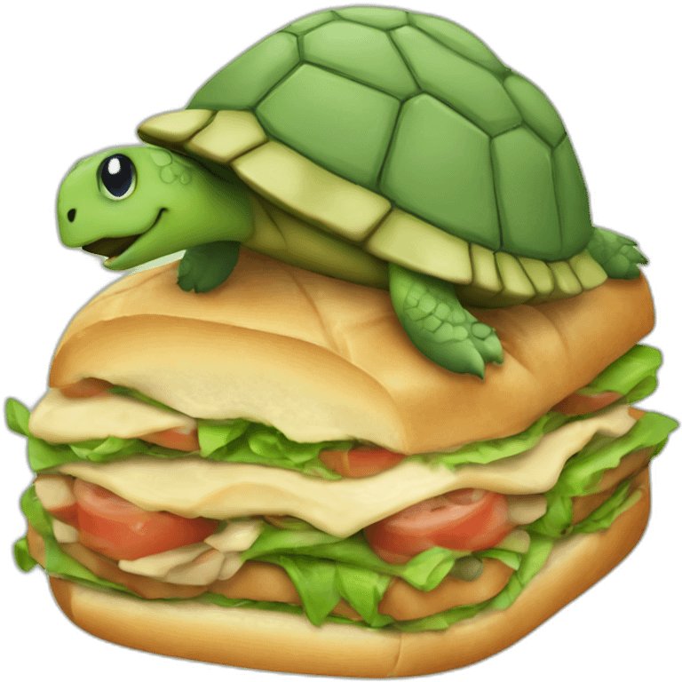 turtle sandwich emoji