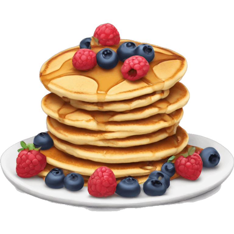 Pancakes with berries emoji