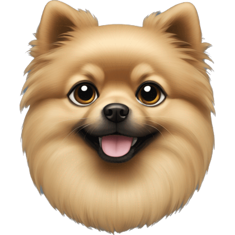 Black pomeranian  emoji