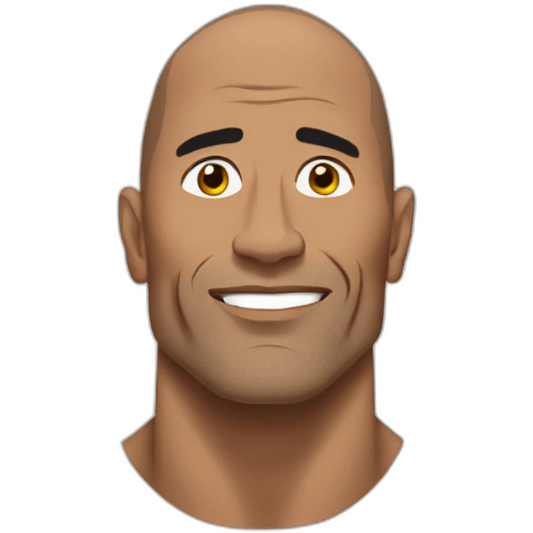 The rock face emoji