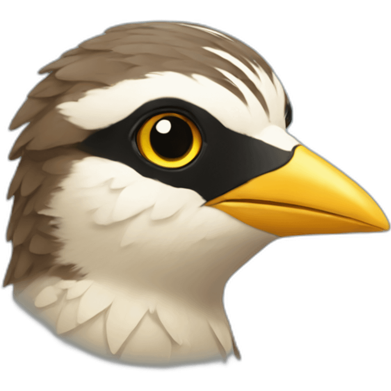 lark bird portrait emoji