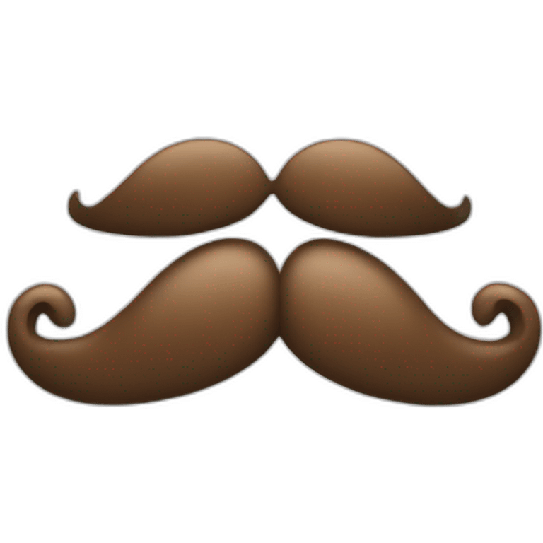 moustache carré brin emoji