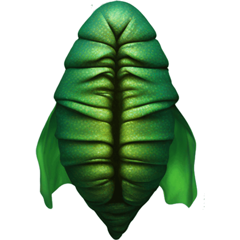 psychedelic pupa in matrix without face emoji