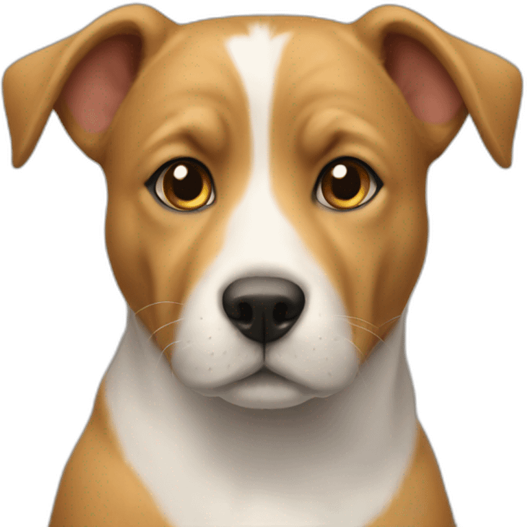 Chien sur un chat emoji