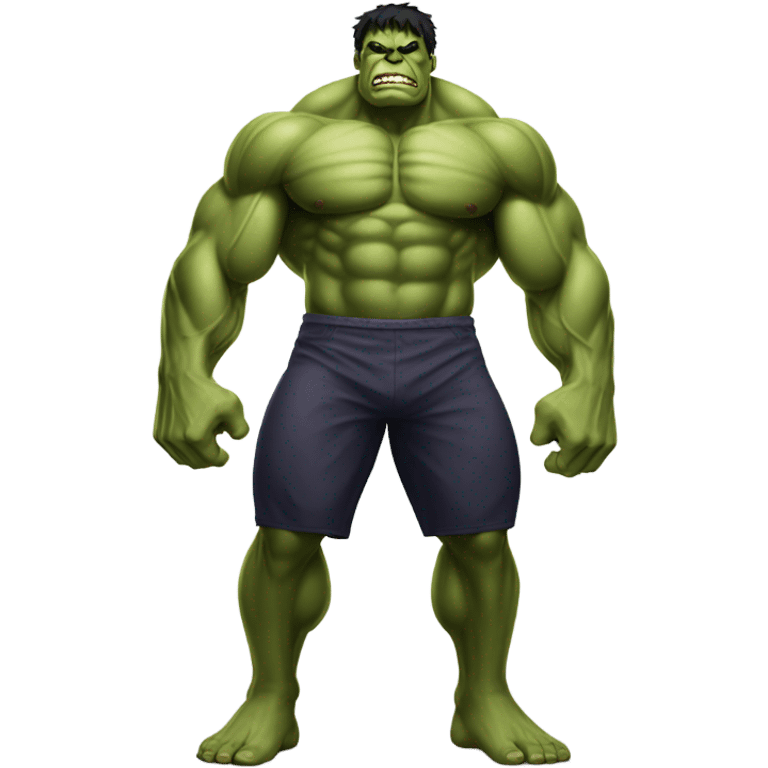 Strong hulk full body gym emoji