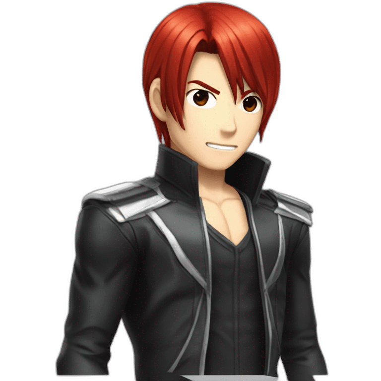 KING OF FIGHTER RED HAIR IORI YAGAMI emoji