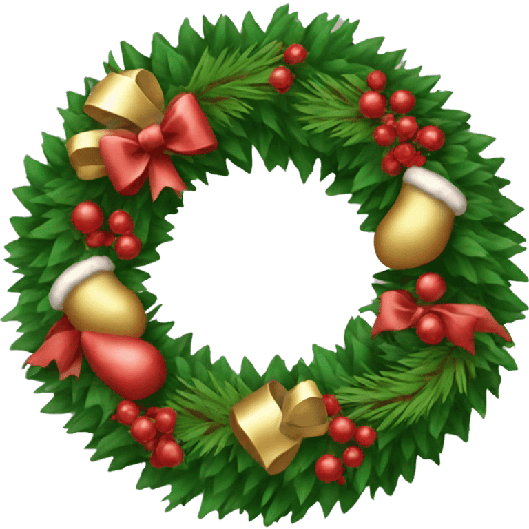 Frative Christmas wreath  emoji