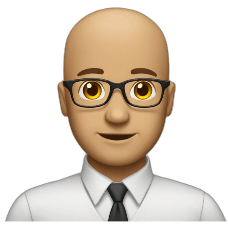 Teacher bald emoji