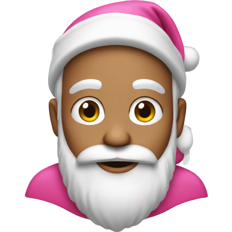 Pink Santa emoji