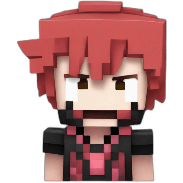 Kurosaki Ichigo minecraft style emoji