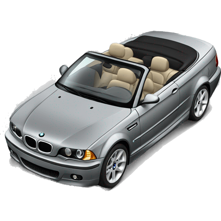 Grey BMW E46 convertible  emoji