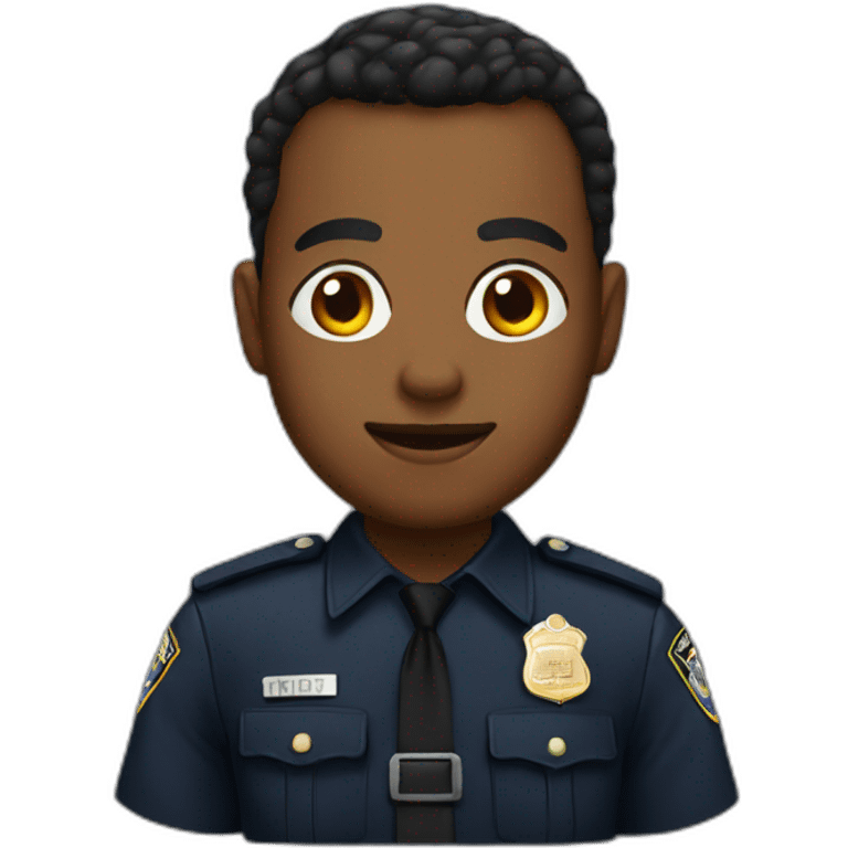 Black police emoji