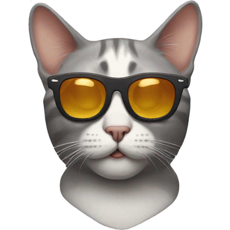 Cat with sunglasses emoji