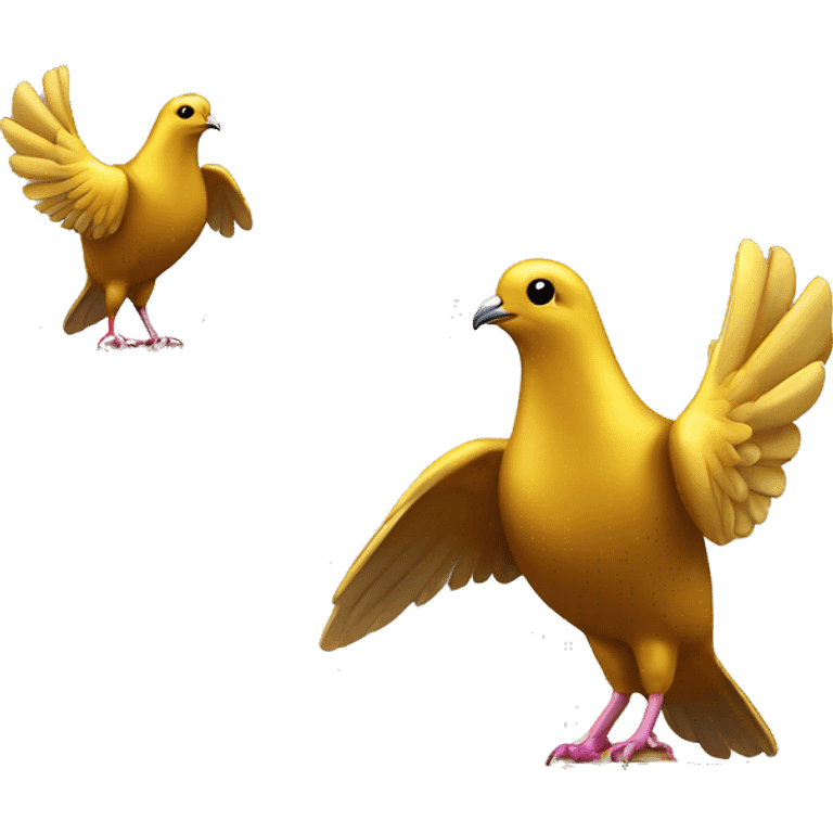 golden pigeon award with a normal trophy base instead of pigeon legs emoji