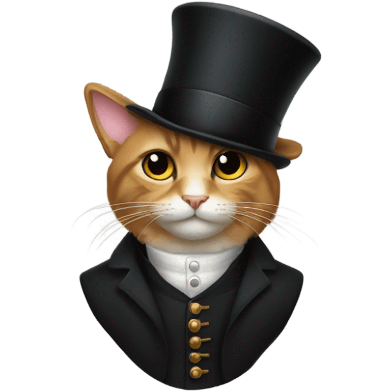 cat with a tophat emoji