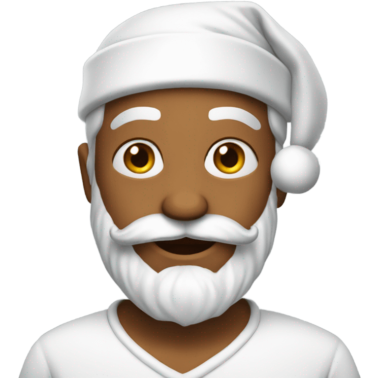 Santa happy birthday emoji