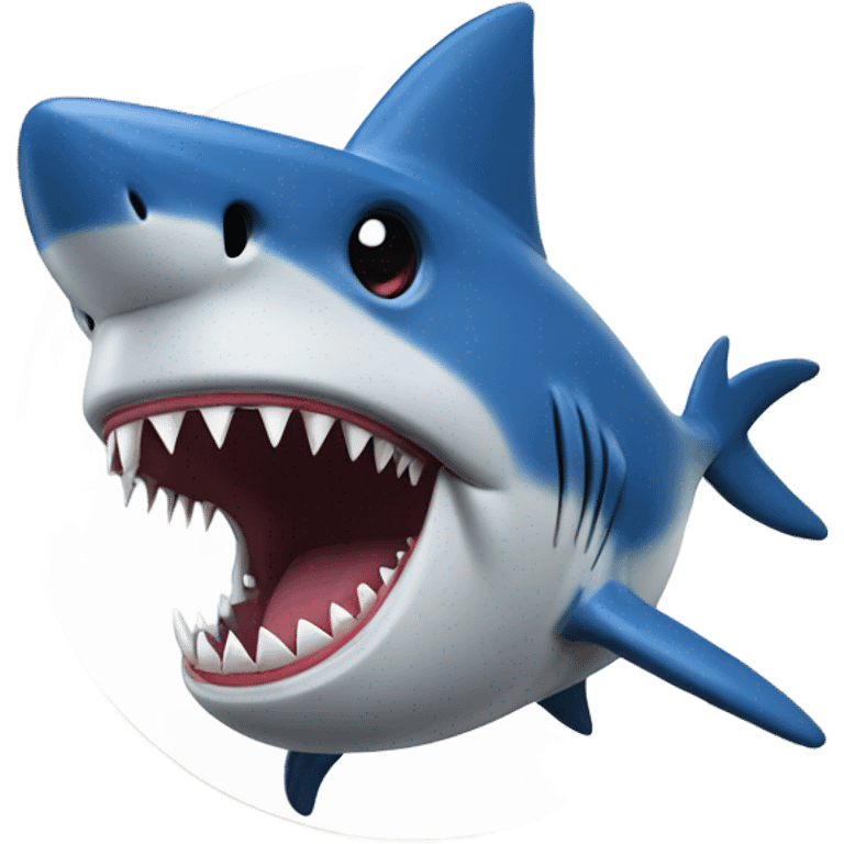 Shark with tattoo and dodgers hat emoji