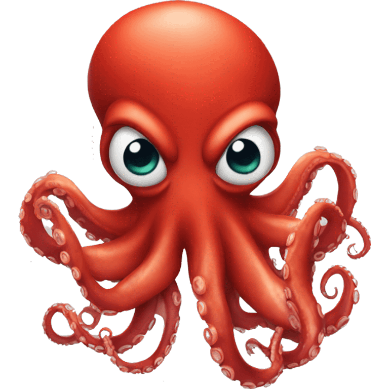 red cartoon octopus angry emoji