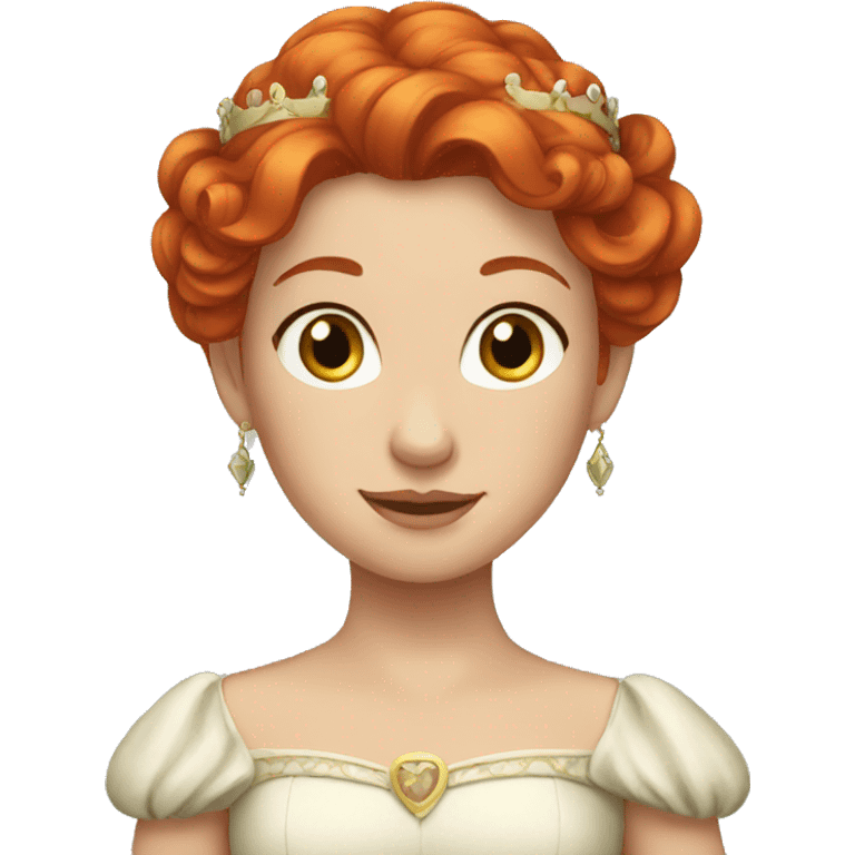 red haired princess emoji