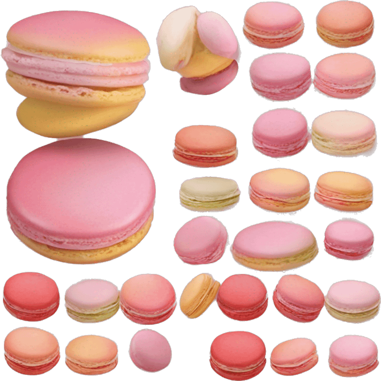 Macron mange des macarons  emoji