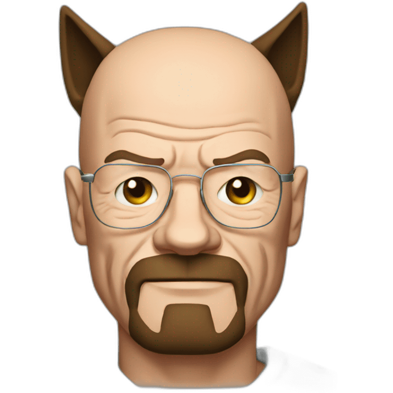 walter white with cat ears emoji