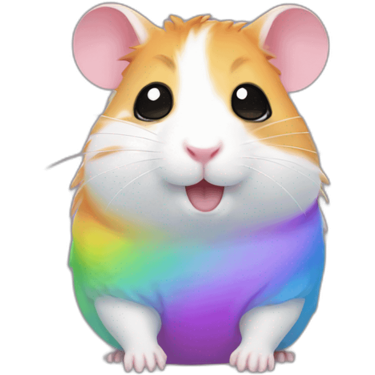 rainbow hamster emoji