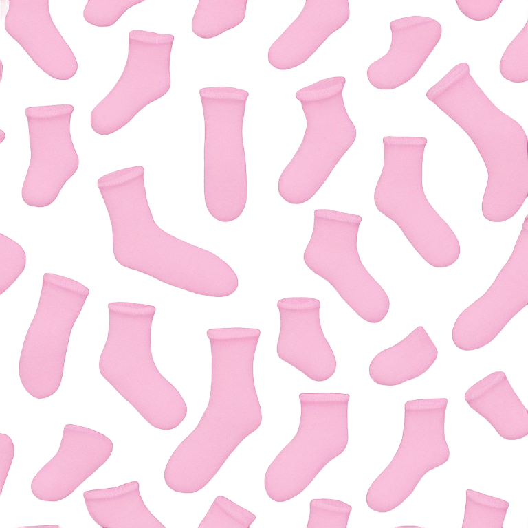 Pink bed socks  emoji