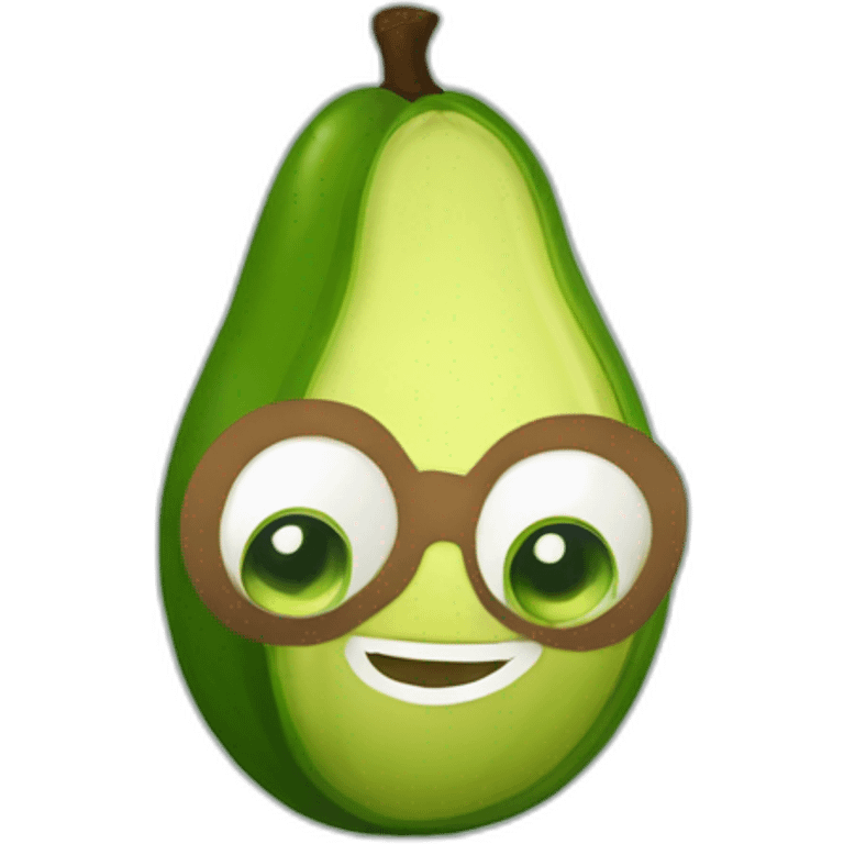 quiero que me des un aguacate divertido levantando pesas emoji