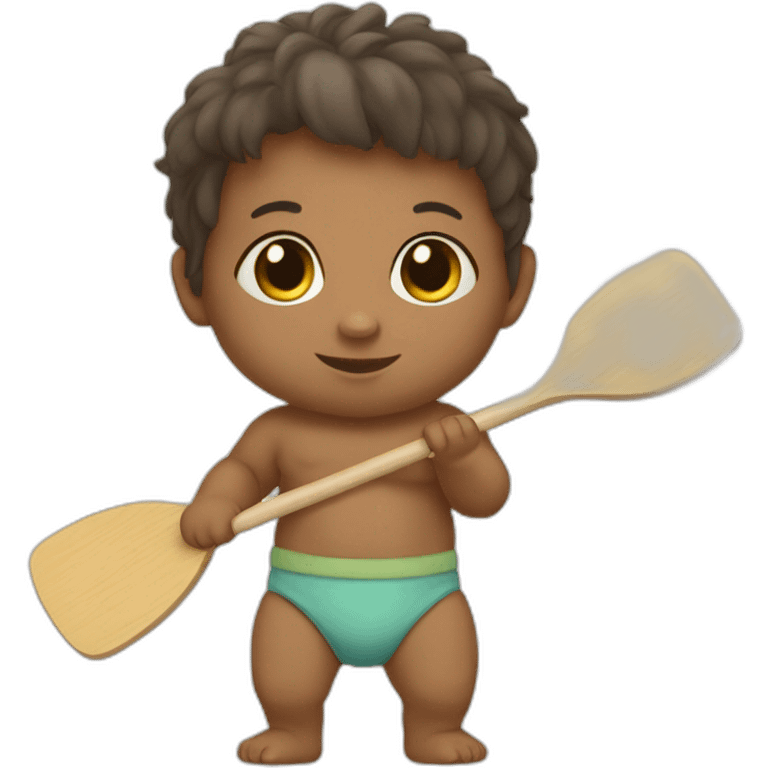 baby with paddle emoji