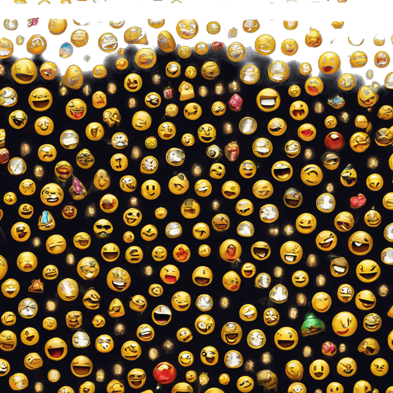 Emoji covered in lights  emoji