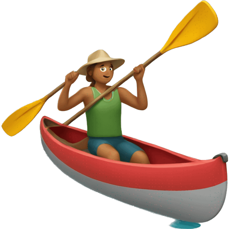 canoe paddling emoji