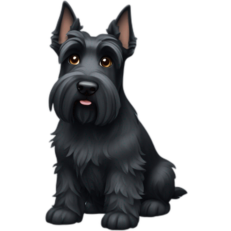 dog scottish terrier full body emoji