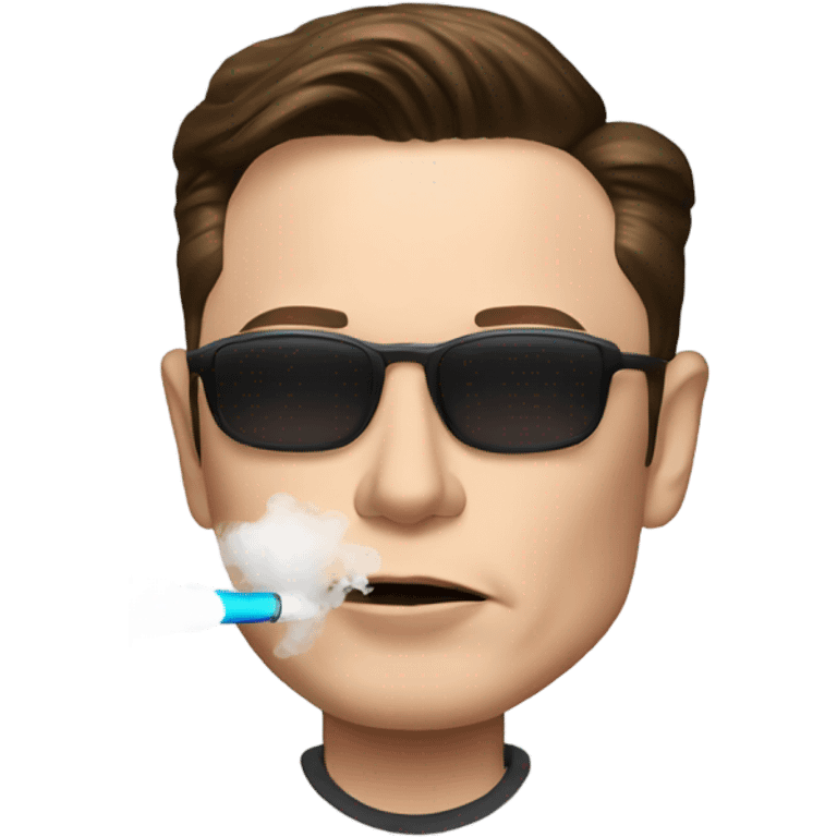 Elon Musk Vaping emoji