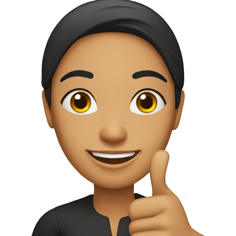 A PAKISTANI WOMAN WITH THUMBS UP emoji