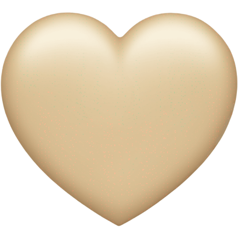 Beige Heart emoji