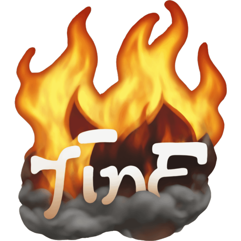 fire with the text 'fayar' alongside emoji