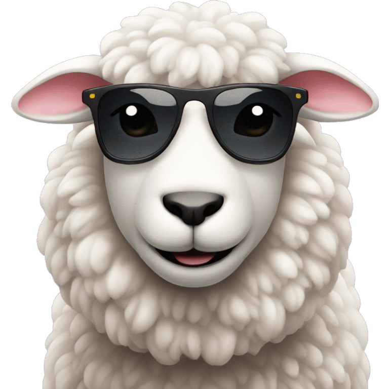 cute sheep with sunglasses emoji